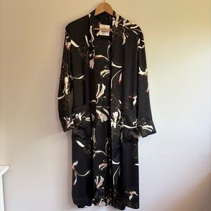 Aritzia Little Moon Ensata Faces Kimono / Jacket - Black - size Small